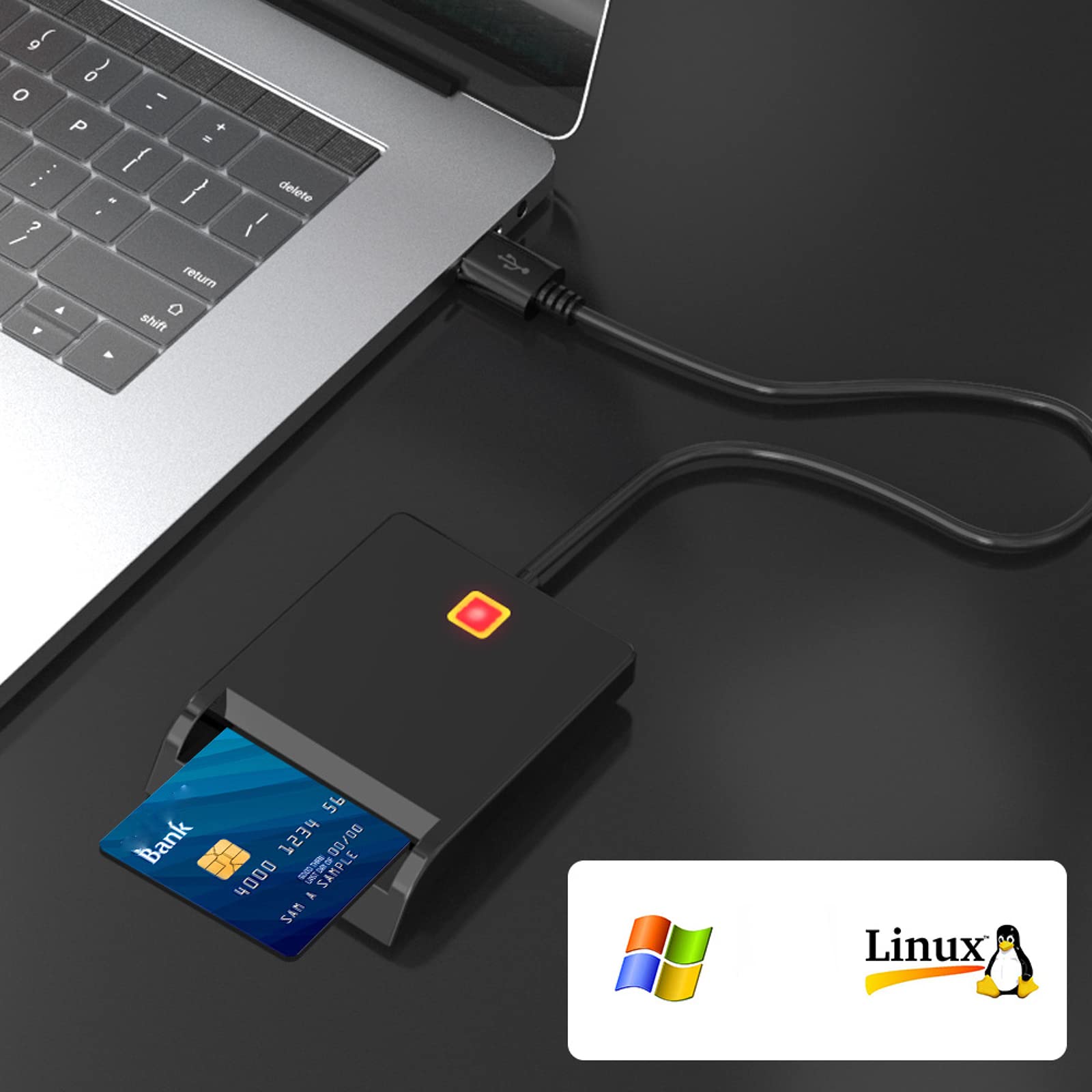 Amazon.co.jp: USB スマートカードリーダー ID CAC DNIE ATM IC SIM